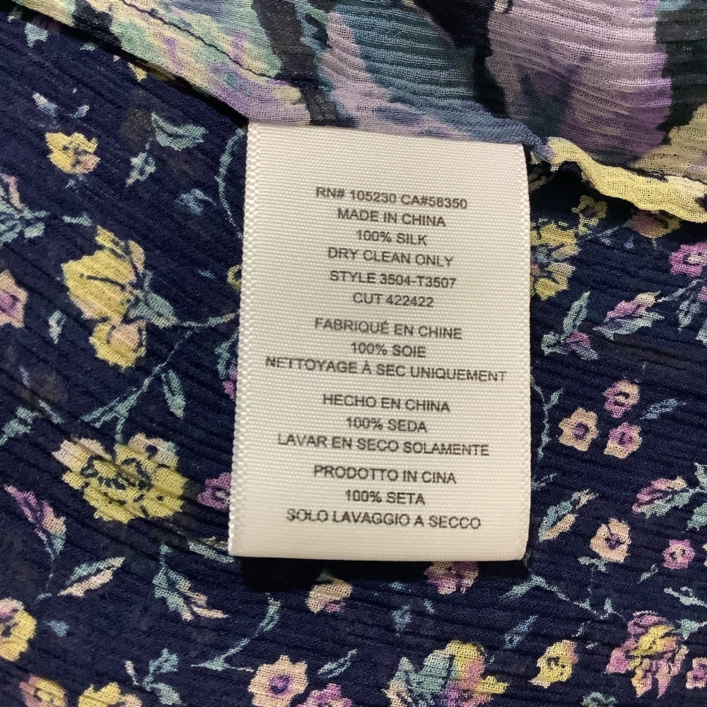 Joie Thistle Floral Sheer Silk Top - Picture 7 of 10